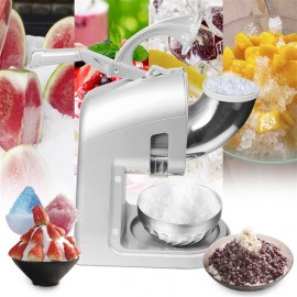 ZOKOP BY-300HD 120V 350W Commercial Removable Dual Blades Electric Ice Crusher Silver
