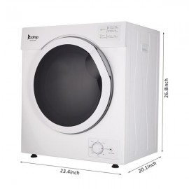 ZOKOP GDZ55-08E Household Dryer 5.5kg Drum Dryer   1 Filter Mesh Cotton-White