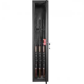ZOKOP H1300 x W250 x D250 mm Can Hold 3 Rifles Blade Lock Gun Cabinet / Safe Safe-Black