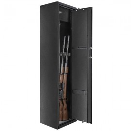 ZOKOP Can Hold 9 Rifles Blade Lock Gun Cabinet / Safe-Black