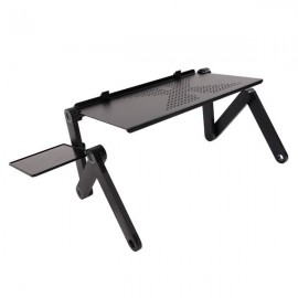 48 x 26cm Portable Home Use Assembled Folding Table Black
